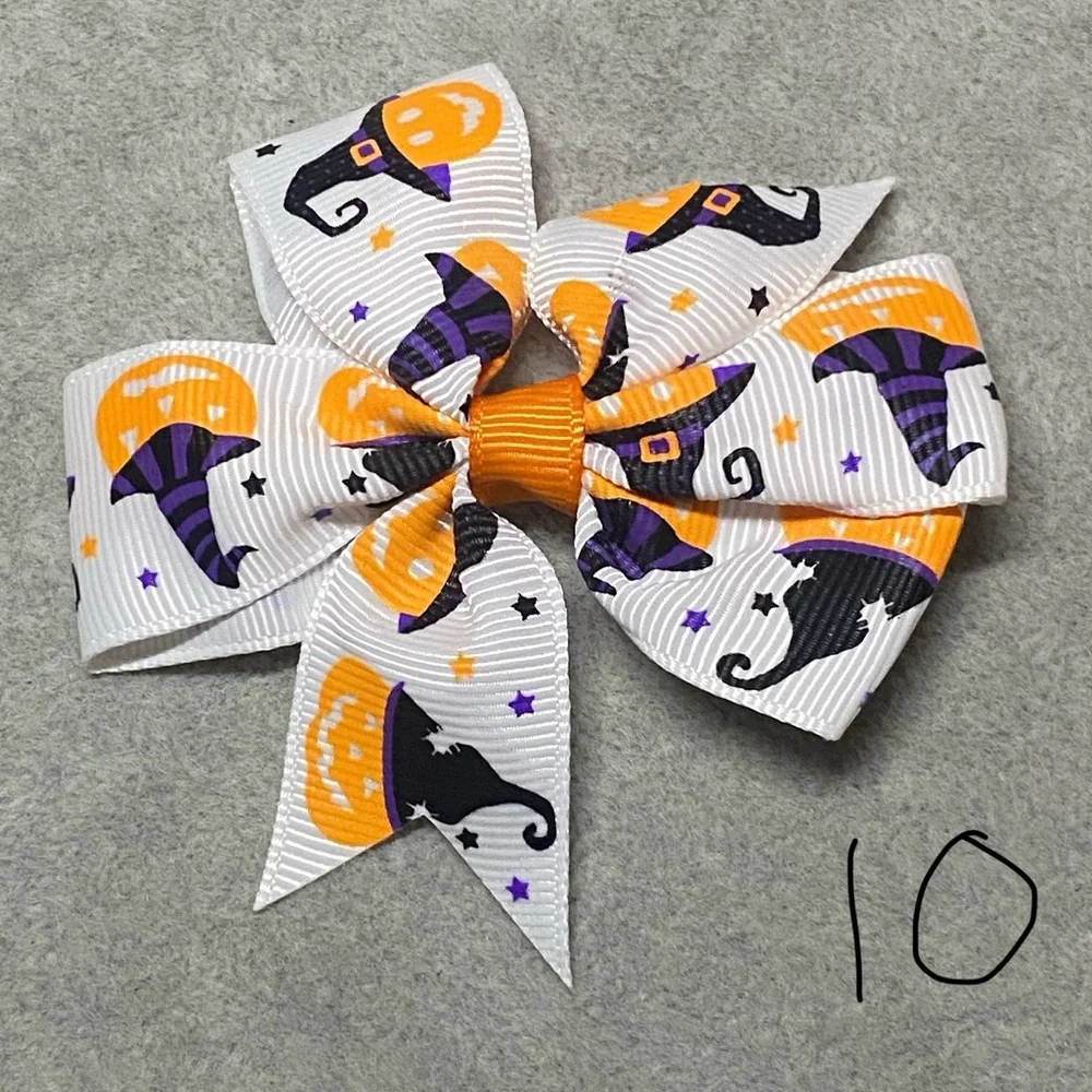 🕸️Halloween Spooky Cute Ghosts Spiders Pumpkin Hair Bows